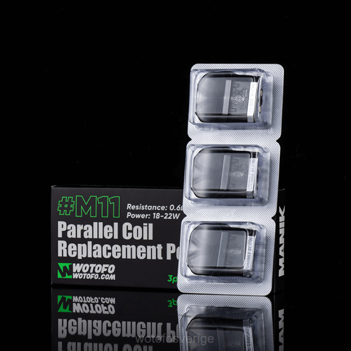 Wotofo MANIK mini utbytespod m11 parallellspole inbyggd 3st 44FJ57 Wotofo Vape Flavours