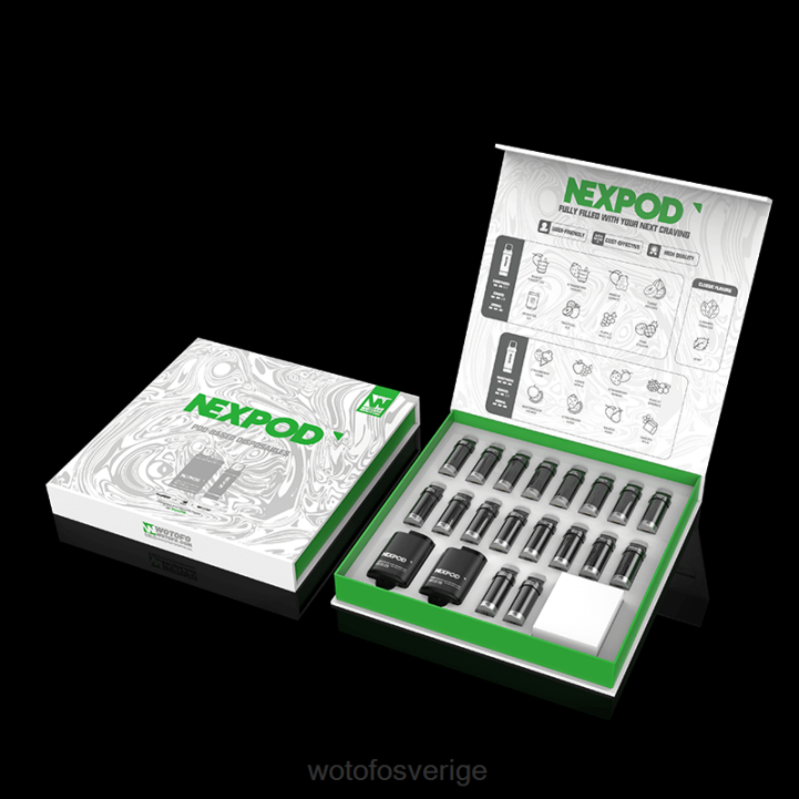 Wotofo NEXPOD kit 20mg väsentlig låda 44FJ7 Wotofo Vape Flavours
