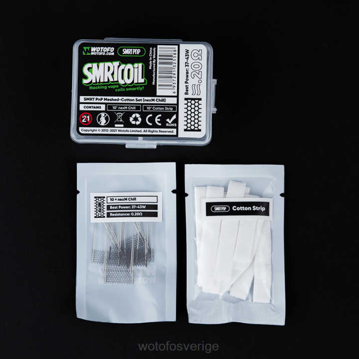 Wotofo SMRT pnp mesh-bomull set nexmesh extrem 44FJ340 Wotofo Flavors