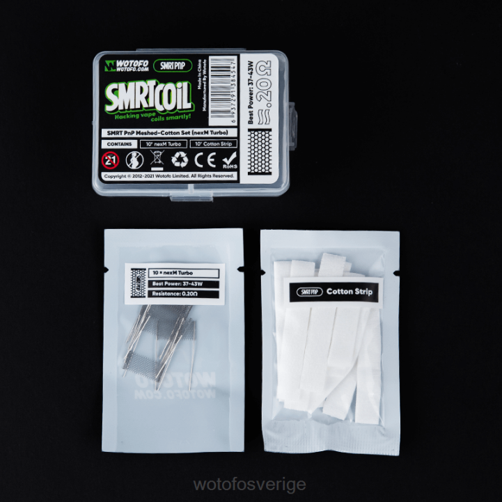Wotofo SMRT pnp mesh-bomull set nexmesh extrem 44FJ340 Wotofo Flavors