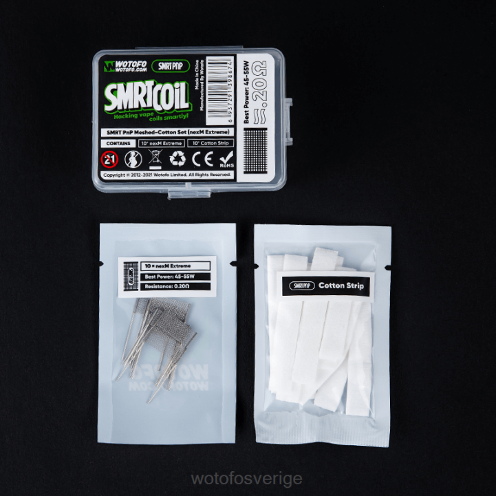 Wotofo SMRT pnp mesh-bomull set nexmesh extrem 44FJ340 Wotofo Flavors