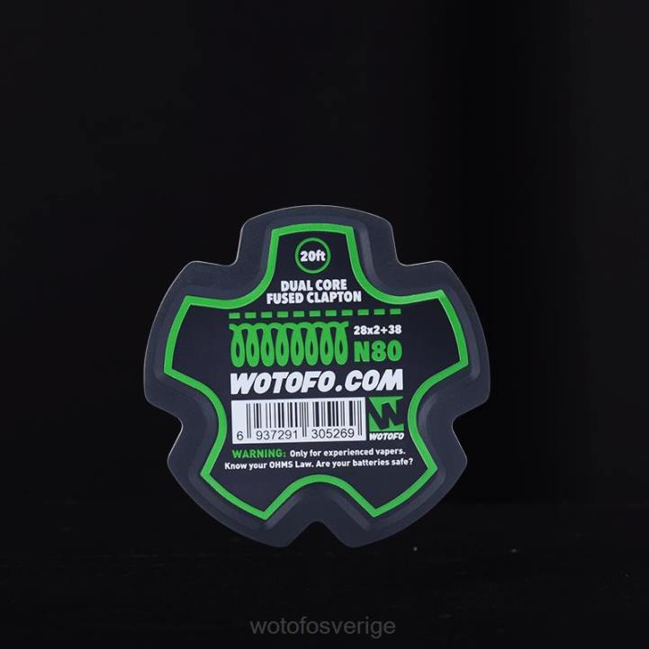 Wotofo förbyggd trådspole dual core fused clapton - 28*2+38 44FJ345 Wotofo Flavours