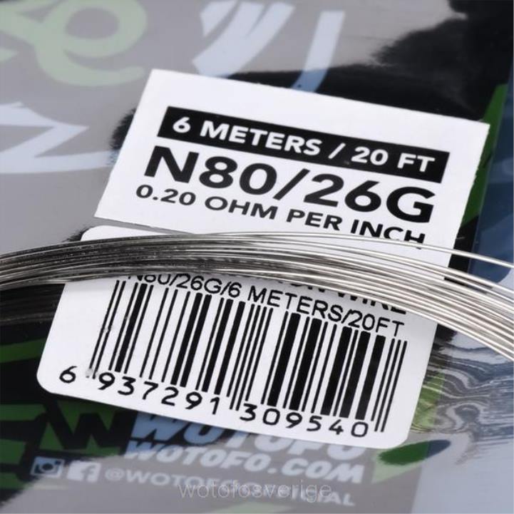 Wotofo förbyggd trådspole dual core fused clapton - 28*2+38 44FJ345 Wotofo Flavours