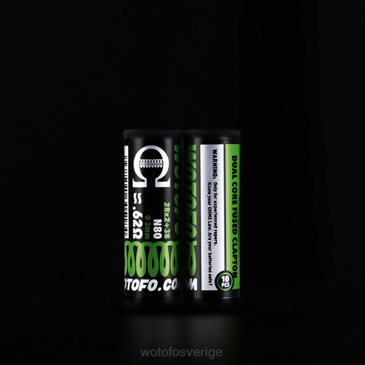 Wotofo förbyggda spolar dual core fused clapton 0,28 ohm 10st 44FJ314 Wotofo Disposable Vape