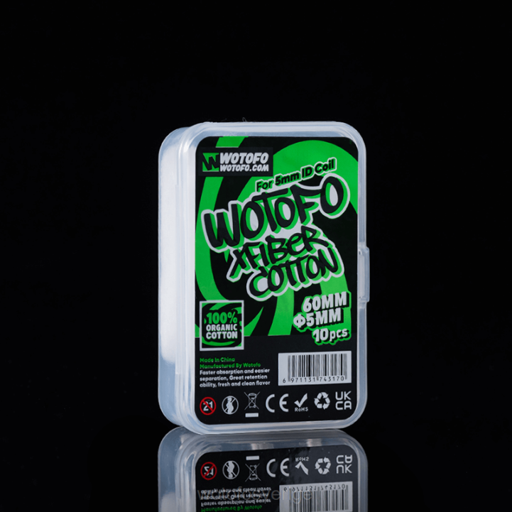Wotofo xfiber bomull för id coil 5 mm tjock 10 st 44FJ348 Wotofo Vape Pods